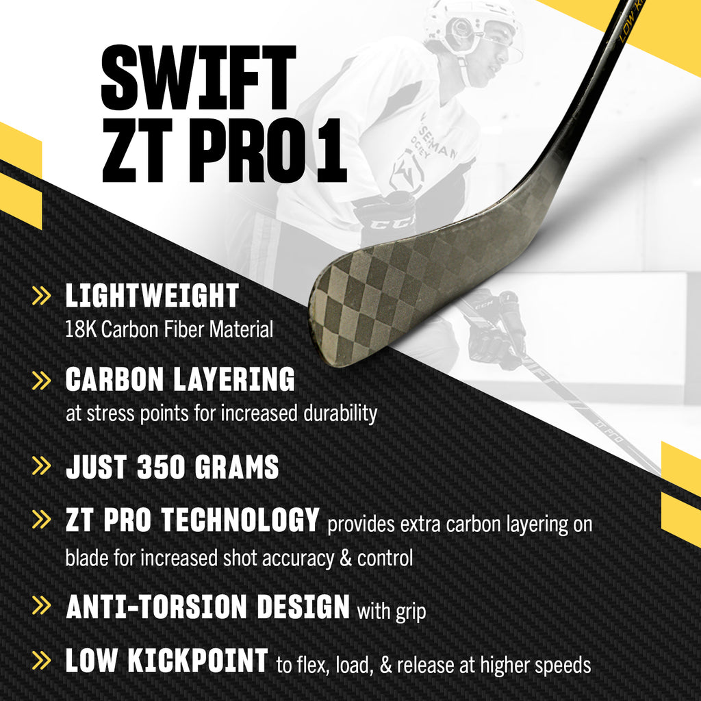 Swift ZT Pro 1 - Junior Hockey Stick, 54